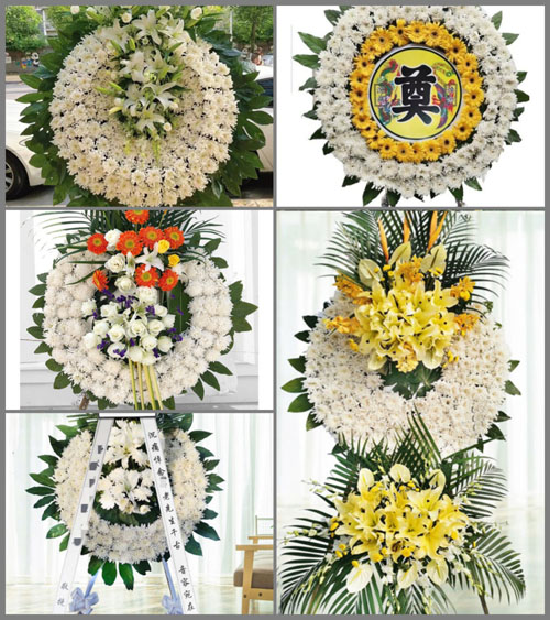 四川成都温江区万春镇新河村花圈速递